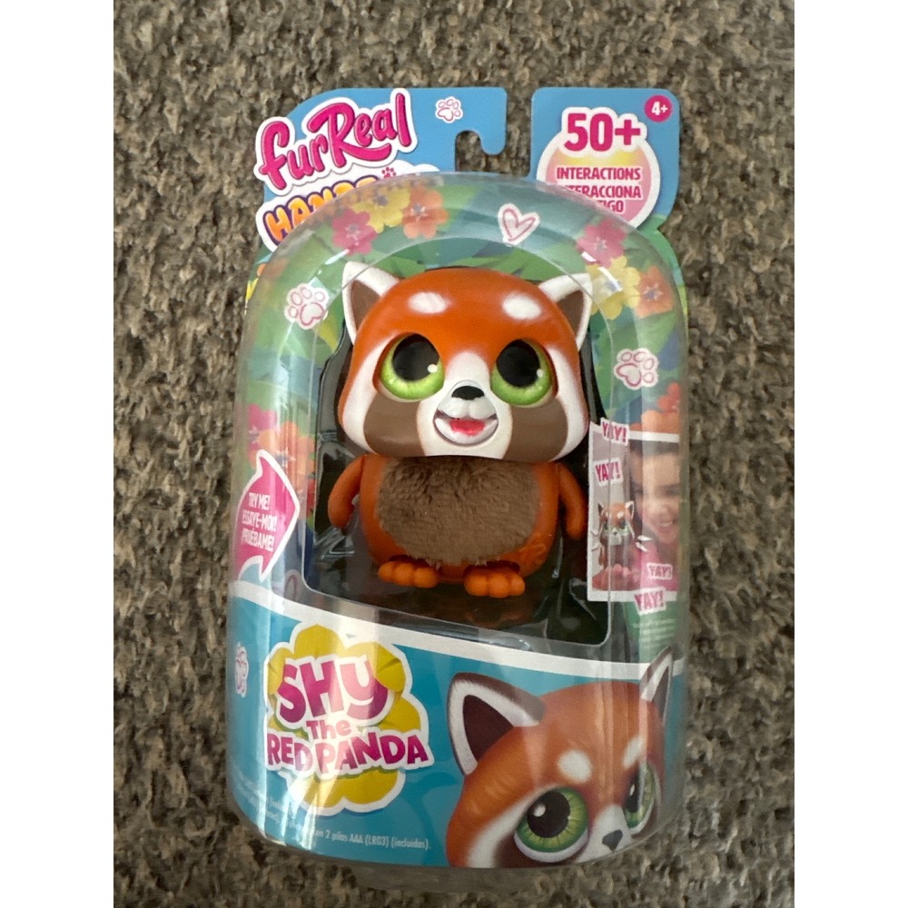 FurReal Handfuls Shy the Red Panda Interactive Toy 50+ Sounds Reactions New